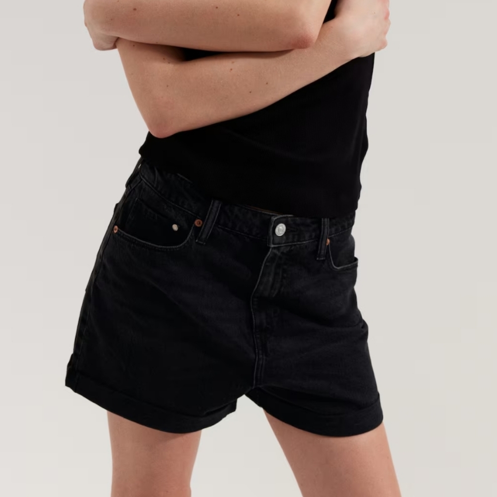 High Rise Jean Shorts - 10